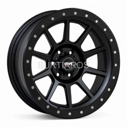 Aro 17x9" 6x114.3 ET-12 CB66.1 Negro Mate con Remaches