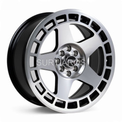 Aro 17x7.5" 8x100/114.3 ET42 CB73.1 Negro Maquinado