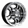 Aro 16x8" 5x127 ET0 CB110 Negro Maquinado