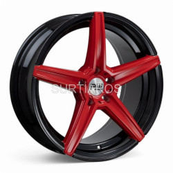 Aro 18x8.5" 5x114.3 ET45 CB73.1 Negro con Detalle Rojo