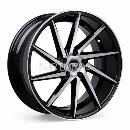 Aro 18x8" 5x108 ET35 CB73.1 Negro Maquinado