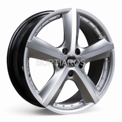 Aro 18x7" 5x114.3 ET50 CB73.1 Hiper Plateado Maquinado con Remaches