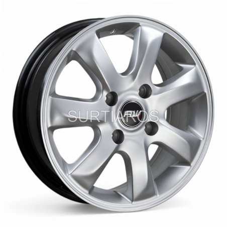 Aro 15x6" 4x114.3 ET46 CB73.1 Hiper Plateado