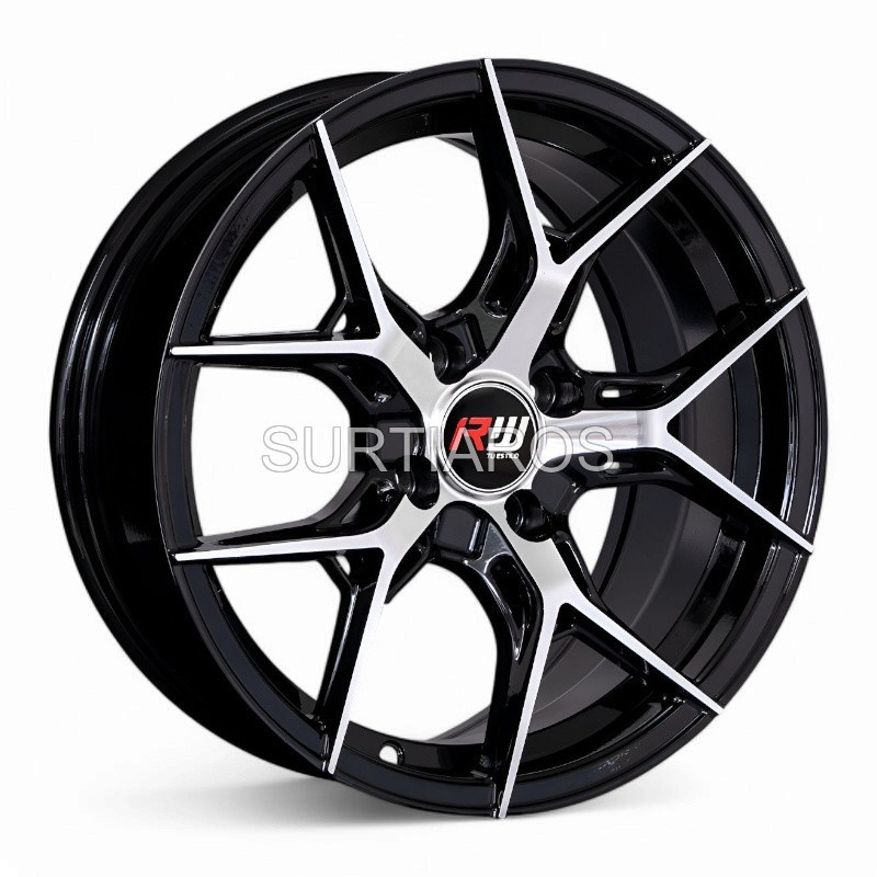Aro 15x7" 4x100 ET35 CB73.1 Negro Maquinado