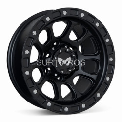 Aro 15x8" 6x139.7 ET0 CB110 Negro Mate con Remaches