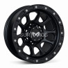 Aro 15x8" 6x139.7 ET0 CB110 Negro Mate con Remaches