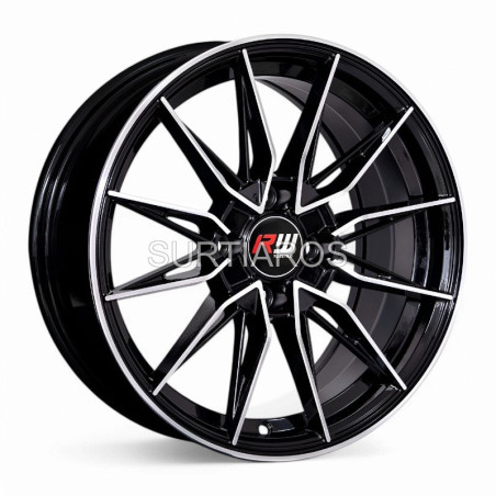 Aro 15x7" 4x100 ET35 CB73.1 Negro Maquinado