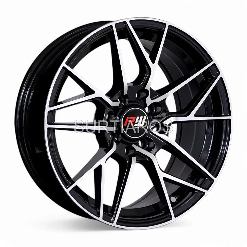 Aro 15x7" 8x100/114.3 ET30 CB73.1 Negro Maquinado