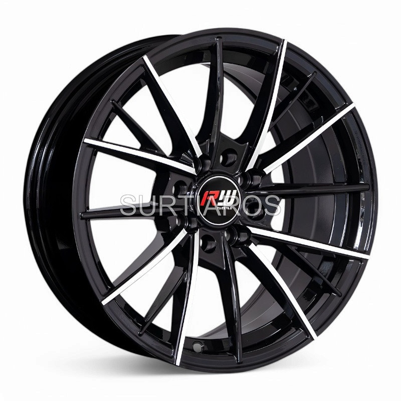 Aro 15x7" 8x100/108 ET30 CB73.1 Negro Maquinado
