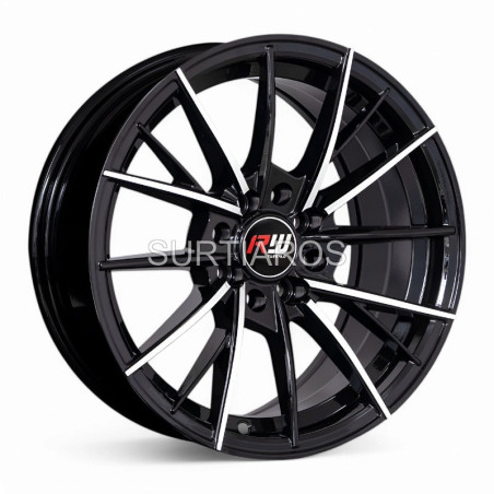 Aro 15x7" 8x100/108 ET30 CB73.1 Negro Maquinado