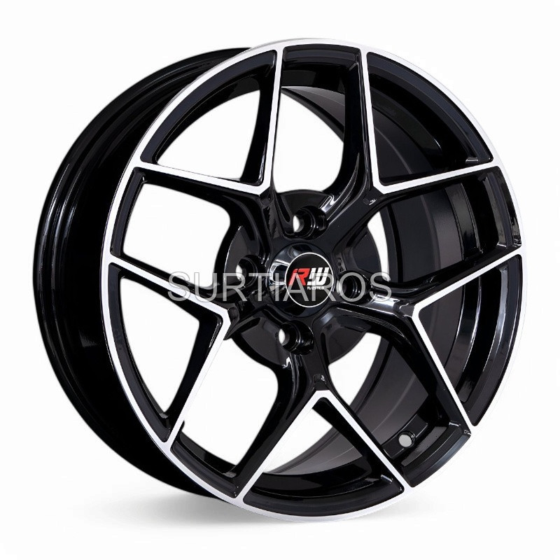 Aro 15x7" 4x100 ET35 CB73.1 Negro Maquinado