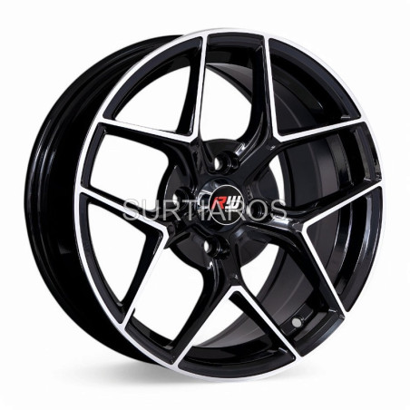 Aro 15x7" 4x100 ET35 CB73.1 Negro Maquinado