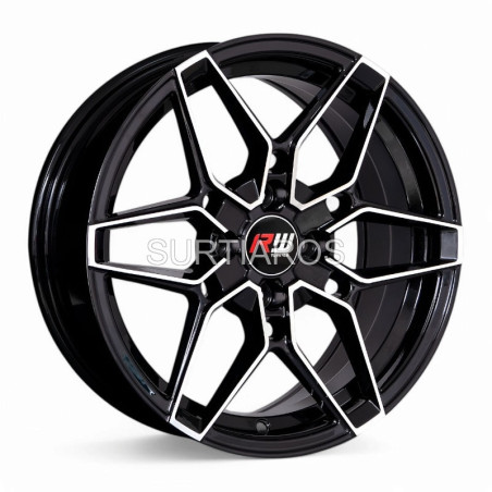 Aro 15x7" 4x100 ET35 CB73.1 Negro Maquinado