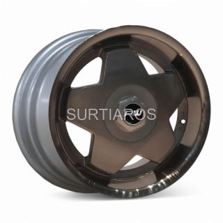 Aro 16x7.5" 8x100/114.3 ET25 CB73.1 Plata con Negro y Labio Pulido