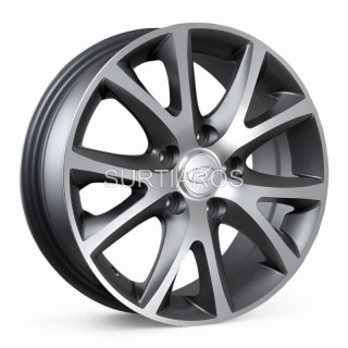 Aro 16x6.5" 5x114.3 ET40 CB66.1 Gris Oscuro Maquinado
