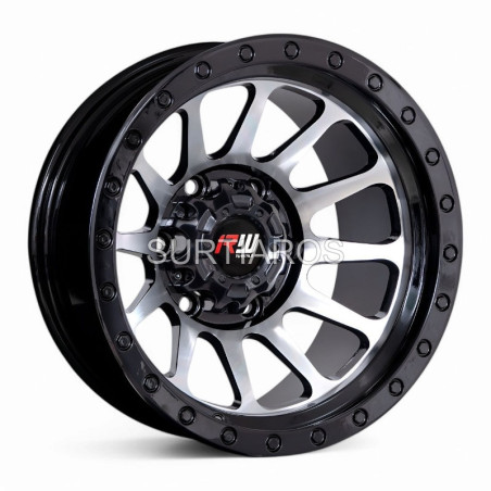 Aro 15x10" 6x139.7 ET-44 CB110 Negro Maquinado
