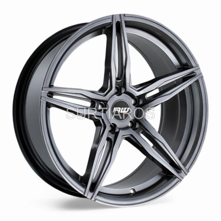 Aro 18x8.5" 5x108 ET35 CB67.1 Hiper Negro