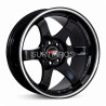 Aro 16x9" 8x100/114.3 ET5 CB73.1 Negro con Línea Pulida