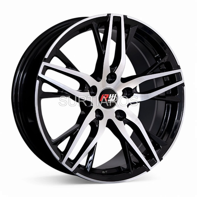 Aro 17x7.5" 5x114.3 ET40 CB60.1 Negro Maquinado