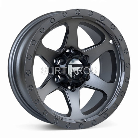 Aro 16x8" 6x139.7 ET5 CB108.1 Gris Oscuro Mate