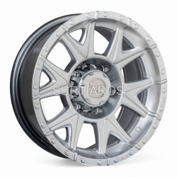Aro 16x8" 6x139.7 ET0 CB110 Hiper Plateado