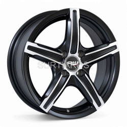 Aro 15x6.5" 4x100 ET38 CB73.1 Negro Mate Maquinado