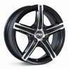 Aro 15x6.5" 4x100 ET38 CB73.1 Negro Mate Maquinado