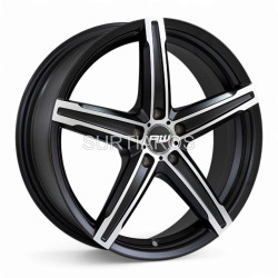 Aro 17x7" 5x100 ET38 CB73.1 Negro Mate Maquinado