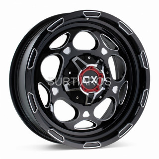 Aro 20x9" 6x139.7 ET18 CB110.5 Negro Brillante Fresado