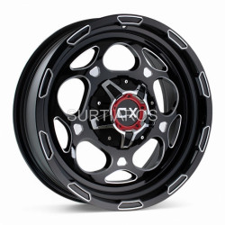 Aro 20x9" 6x139.7 ET18 CB110.5 Negro Brillante Fresado