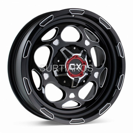 Aro 20x9" 6x139.7 ET18 CB110.5 Negro Brillante Fresado