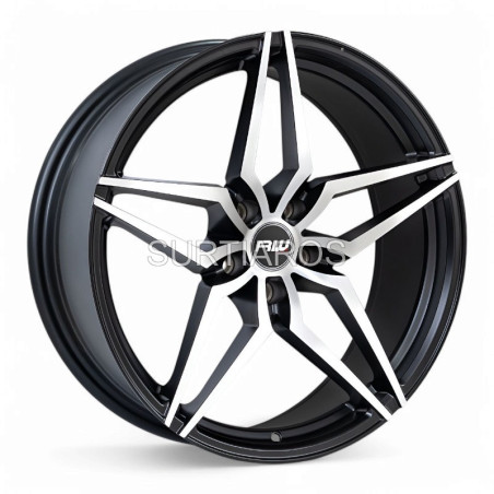 Aro 19x8.5" 5x112 ET30 CB66.6 Negro Mate Maquinado
