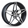Aro 19x8.5" 5x112 ET30 CB66.6 Negro Mate Maquinado