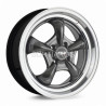 Aro 16x7.5" 4x100 ET35 CB73.1 Hiper Negro con Labio Pulido
