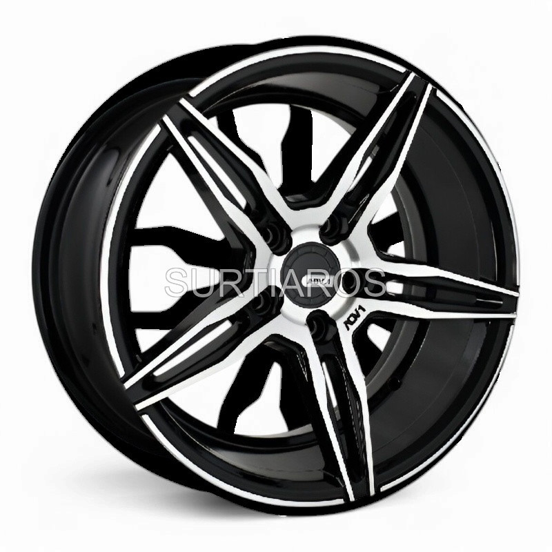 Aro 16x7.5" 5x112 ET30 CB73.1 Negro Maquinado