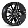 Aro 18x8" 5x112 ET35 CB73.1 Negro Mate Maquinado