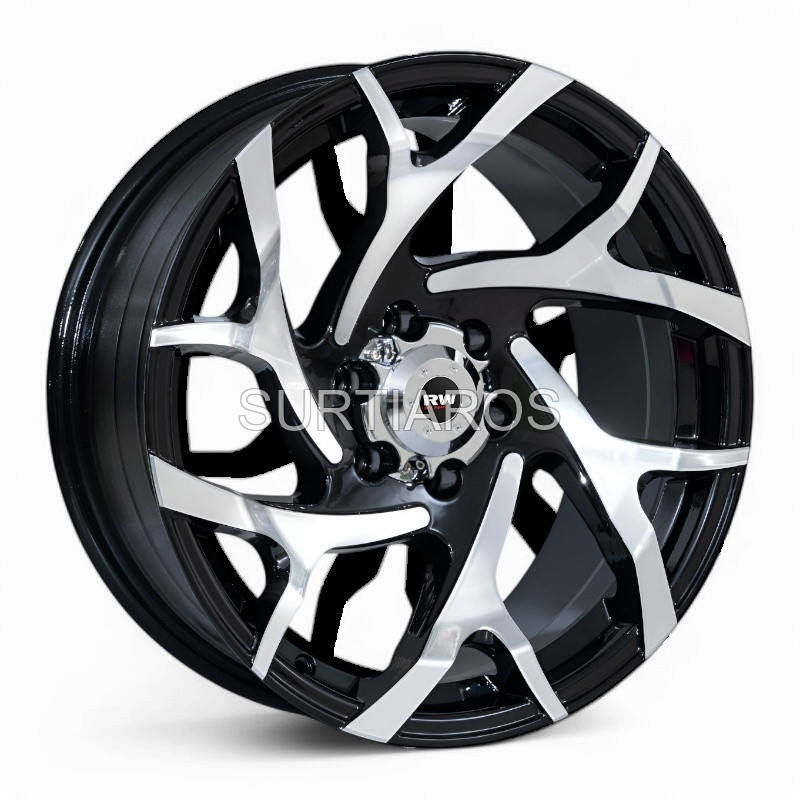Aro 17x8.5" 6x114.3 ET0 CB66.1 Negro Maquinado