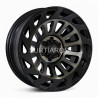 Aro 17x9" 6x114.3 ET0 CB66.1 Negro Mate con Aro y Centro Gris Oscuro