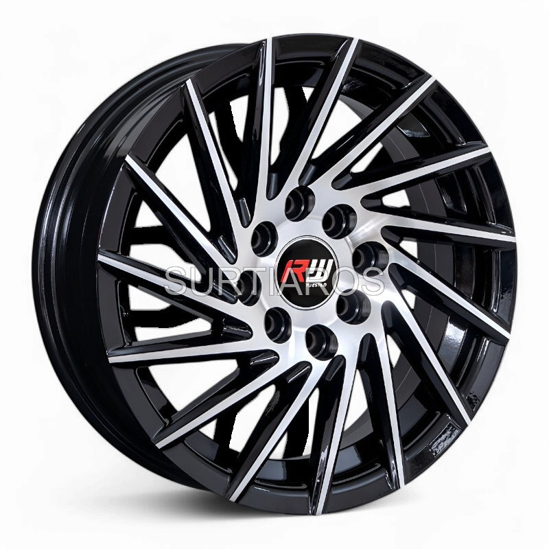 Aro 14x6" 8x100/114.3 ET38 CB73.1 Negro Maquinado