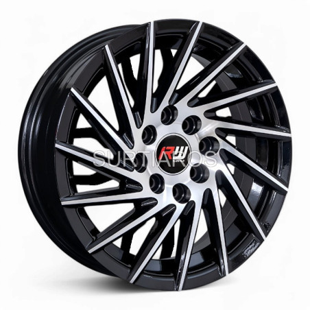 Aro 14x6" 8x100/114.3 ET38 CB73.1 Negro Maquinado