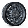 Aro 20x9" 12x135/139.7 ET0 CB106 Gris Oscuro con Aro Negro