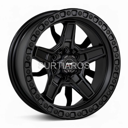 Aro 16x8" 6x114.3 ET0 CB66.1 Negro Mate