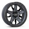 Aro 16x8" 6x114.3 ET0 CB66.1 Negro Mate y Gris Oscuro