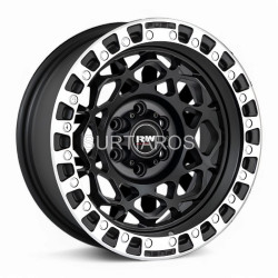 Aro 16x8" 6x114.3 ET0 CB66.1 Negro Mate con Labio Pulido