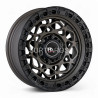 Aro 16x8" 6x139.7 ET0 CB110.5 Negro Mate y Bronce con Remaches