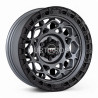 Aro 17x9" 6x114.3 ET0 CB66.1 Negro Mate con Aro y Centro Gris Oscuro