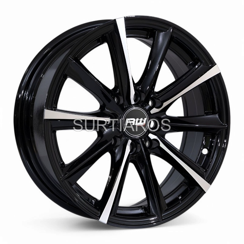 Aro 15x6.5" 8x100/114.3 ET35 CB73.1 Negro Maquinado