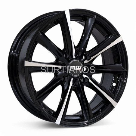 Aro 15x6.5" 8x100/114.3 ET35 CB73.1 Negro Maquinado