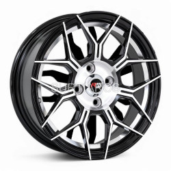 Aro 15x7" 4x100 ET35 CB73.1 Negro Maquinado con Detalle Pulido