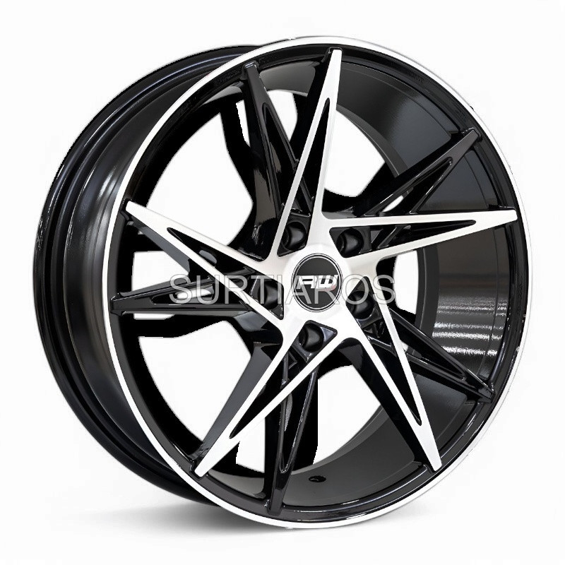 Aro 18x8" 5x112 ET30 CB73.1 Negro Maquinado